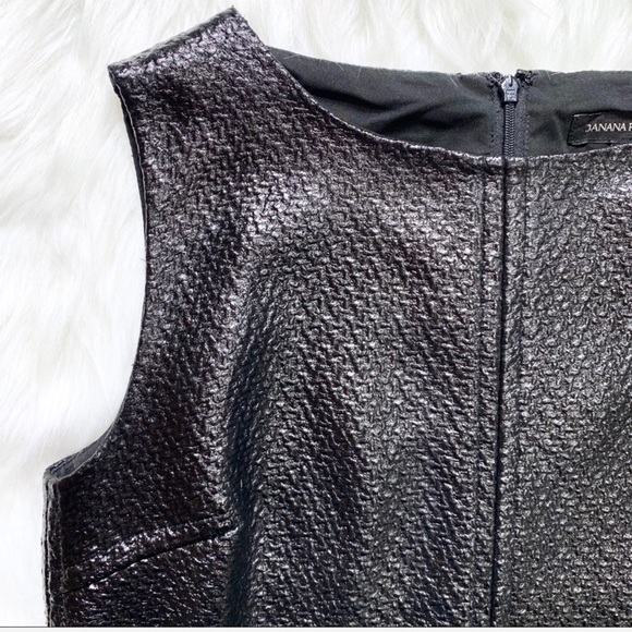 SOLD-Banana Republic Faux Leather Coated Twill Top - Picture 5 of 8